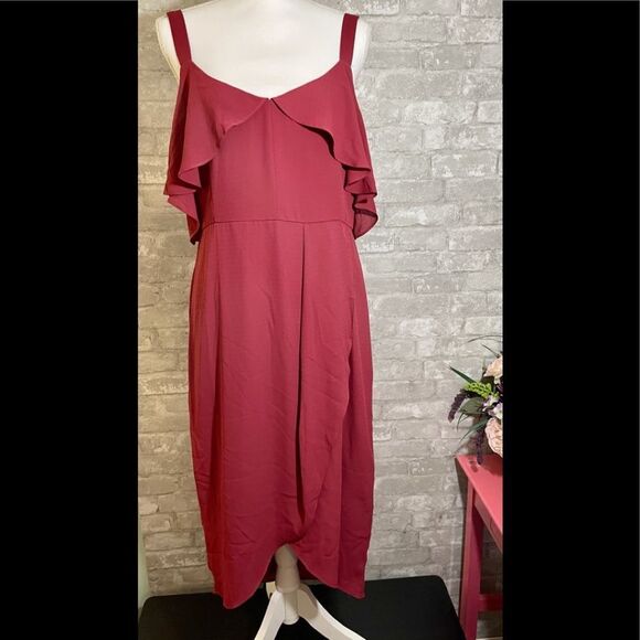 NWT Cooper St. Women’s  Mulberry Red Capulet Dress  Size 12 - Picture 2 of 13